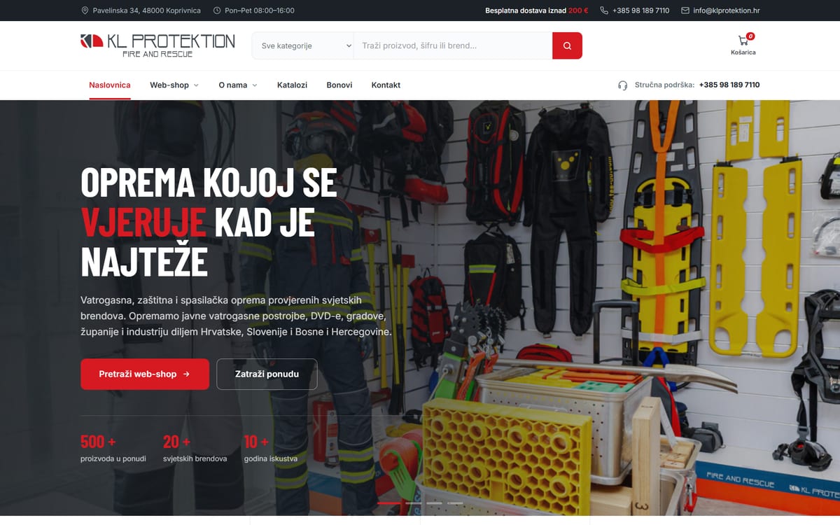 KL Protektion web stranica